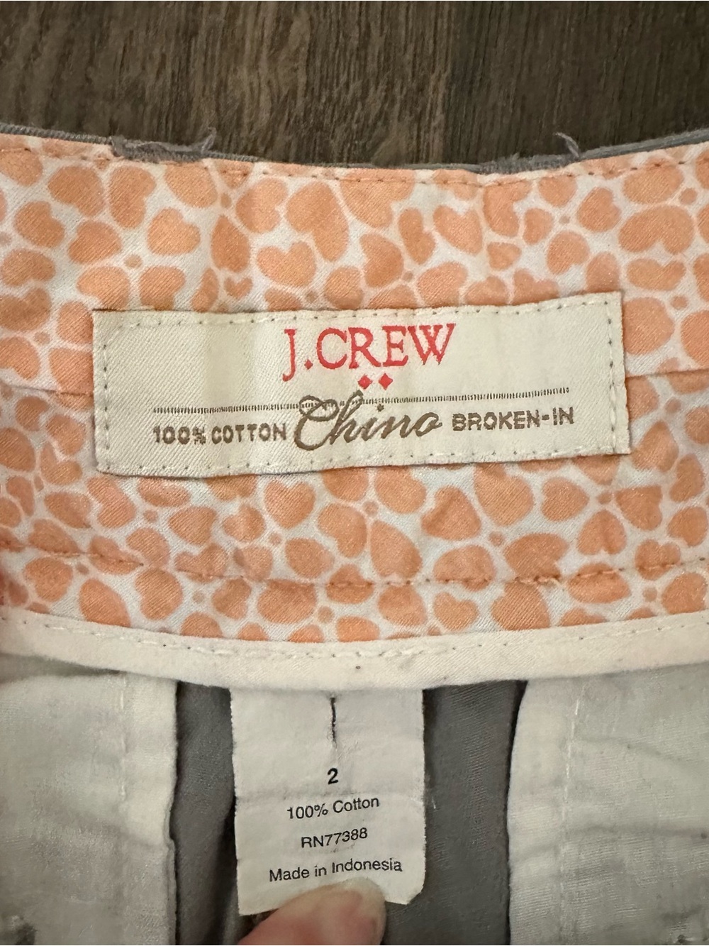 J. Crew Women's Light Gray 3” Chino Shorts - Picture 3 of 3